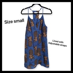 Pretty summer dress.  Lightweight and lined.   Boutique.